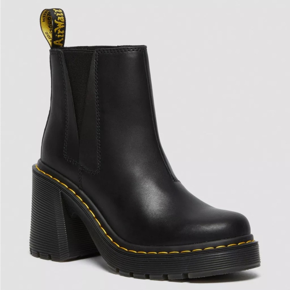 Black Doc Marten Platform Ankle Boots
